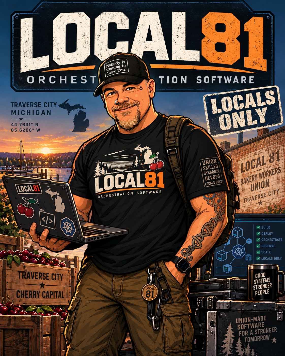 Local-81 emblem. Plan, deploy, audit, hold the line.